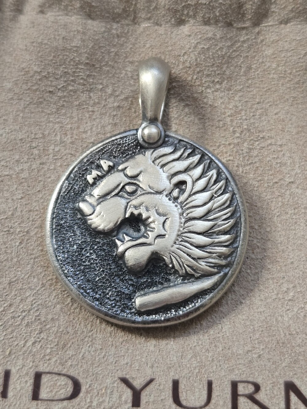 David Yurman Petrvs Lion Coin Amulet